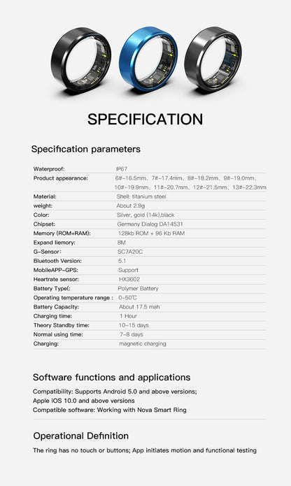 Smart Ring Health Tracker