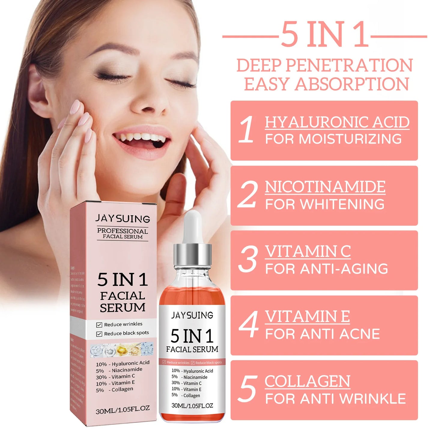 5 in 1 Moisturizing Face Serum