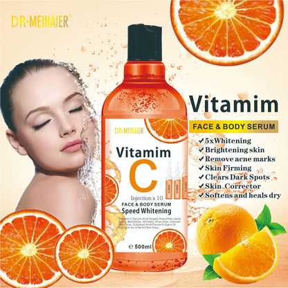 500ml Hyaluronic Acid, Nicotinamide Vitamin C AHA Face Serum